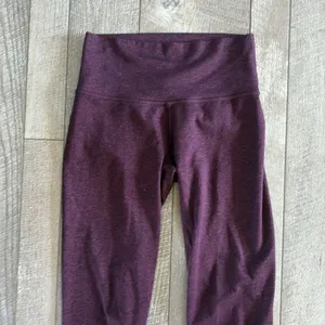 Aerie Size Small Heathered Maroon High-Rise Leggings thumbnail 3