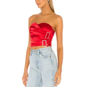 NWT Superdown revolve trixie strapless bustier top 💎 thumbnail 4