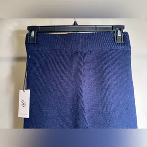 Sincerely Jules Women’s 2Pc Navy Knit Sweater Set,Vest+Wide/Flare leg Pants|SZ:S thumbnail 7
