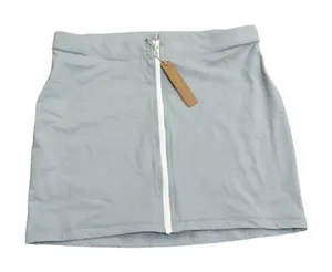 SKIMS Sporty (B18) Zipper Swim Mini Skirt Pacific Blue Size M New With Tags thumbnail 1