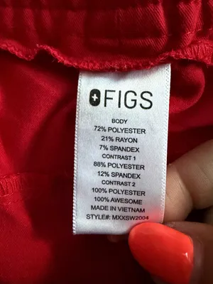 FIGS Tansen Jogger Scrub Pants Red Size S Technical Collection Medical thumbnail 6