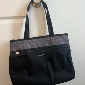 Calvin Klein Black and Gray Tote Bag with Durable Design thumbnail 1