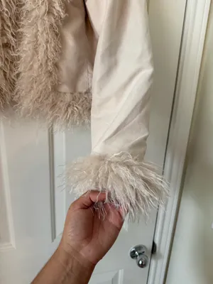 Love Tree Tan Furry Trim Jacket thumbnail 4
