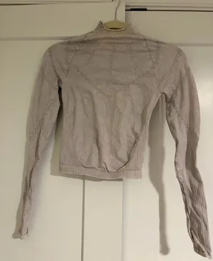 Free People Movement Good Karma Ice Grey High Neck Layering Top thumbnail 1