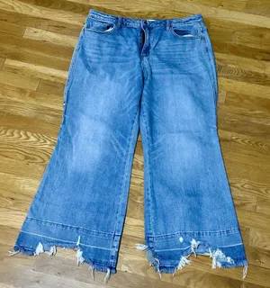 Flying Monkey High Rise Flare Jeans, Size 34 thumbnail 1