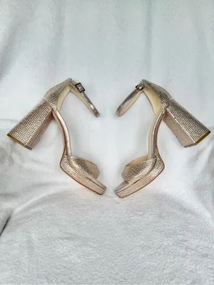Jessica Simpson Women’s Gold Platform Ankle-Strap Sandal - new no tags Size 9 thumbnail 8