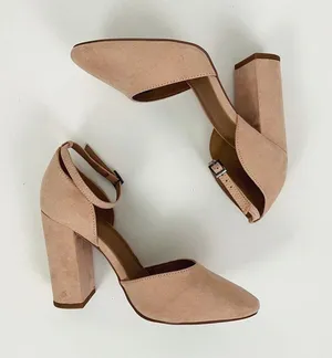 ASOS Pleasant High Block Heels in Blush Pink | Size 7 thumbnail 9
