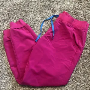 FIGS Zamora Jogger Raspberry Sorbet Women’s Scrub Pants Large thumbnail 6