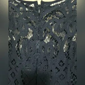 Loft Navy‎ Shift Dress with Lace Shell Size 4 thumbnail 6
