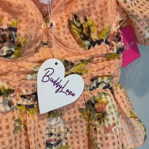 Buddy Love NWT Natural Conner Short Lace Mini Dress in Coral - size Medium thumbnail 7