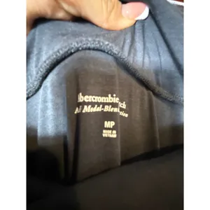Abercrombie & Fitch Off Shoulder Ruched Maxi Dress‎ Black MP thumbnail 9