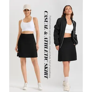 NWT ~ Women's Black 19" Knee Length Skort Pocket Golf Tennis Skirt ~ SMALL thumbnail 6