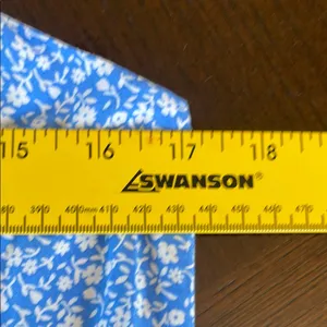 New Old Navy Blue and White Floral Jumpsuit with Spaghetti Straps thumbnail 6