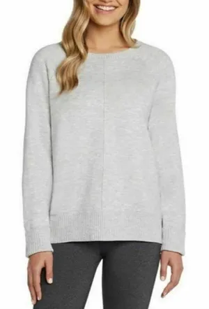 Max & Mia Gray Crew Neck Front Seam Sweater (M) thumbnail 1