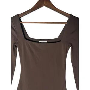 Aritzia Babaton Women's Sz S Contour Longsleeve Contour Squareneck Mini Dress thumbnail 3