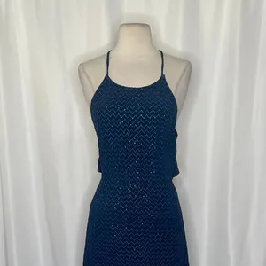 NWT! Calypso St. Barth HOSS INTROPIA Midnight Navy Blue Embellished Dress 36 / 4 thumbnail 4