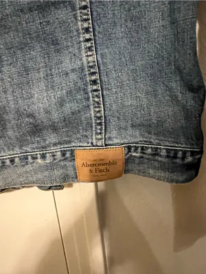 Y2K Abercrombie & Fitch Women's Hooded Jean Trucker Jacket Size S thumbnail 4