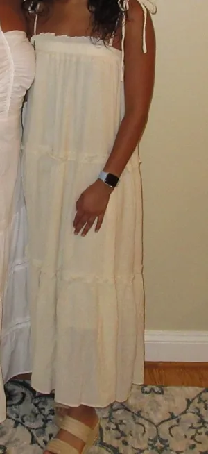 White maxi dress thumbnail 2