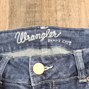 Wrangler Mae Boot Cut Jeans 7x30 Dark Wash Mid Rise Western Denim Western Rodeo thumbnail 4