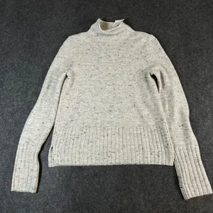 Madewell Donegal Smoke Roll Neck Wool Blend Sweater Grey K5410 Womens Small NWT thumbnail 2