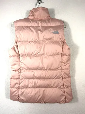 The North Face Vest Womens M Dusty Rose Pink 550 Down Puffer Quilted Zip Outdoor thumbnail 3