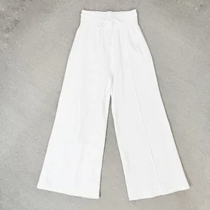 ASOS Collusion 90s Dad Wide Leg Jogger Pants White‎ 6 High Waist Front Seam thumbnail 6