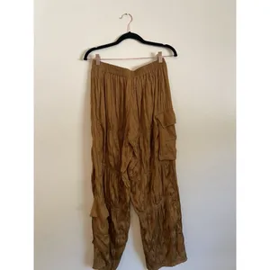 Free People‎ “So Slick” Cargo Pants Size S Brown Slouchy Pocket Pants thumbnail 7