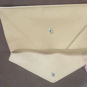 DKNY Cream Envelope Clutch with Subtle Logo thumbnail 4