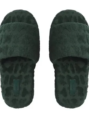 NWOT Skims Spa Terry logo slippers pine size 37 thumbnail 3