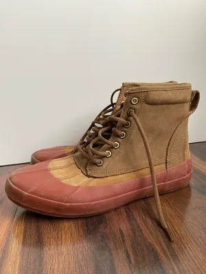 L.L. Bean Bar Harbor Duck Boots Womens 10 Brown Suede Cranberry Rubber Primaloft thumbnail 9