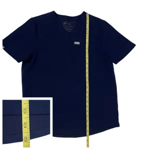 FIGS Kaya Classic V Neck Scrub Top - Blue - XS thumbnail 3