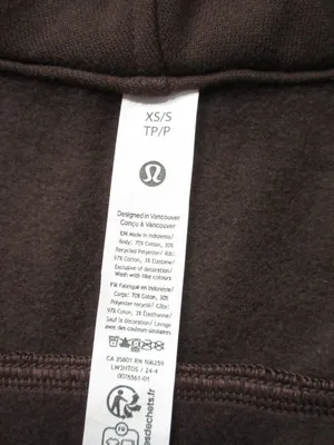 NWT Lululemon Scuba Oversized Half Zip Hoodie in Espresso Brown Sweatshirt XS/S thumbnail 5