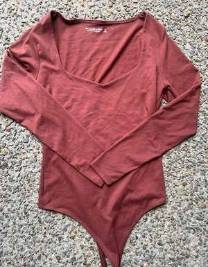 “Soft A&F Collection” Long Sleeve Bodysuit thumbnail 1