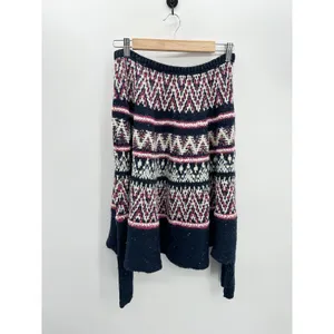 Anthropologie Sleeping on Snow Midland Nordic Fair Isle‎ Poncho Sweater M/L BL35 thumbnail 2