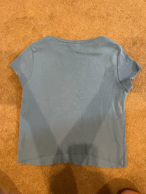 Quiet Storm Blue baby tee thumbnail 2