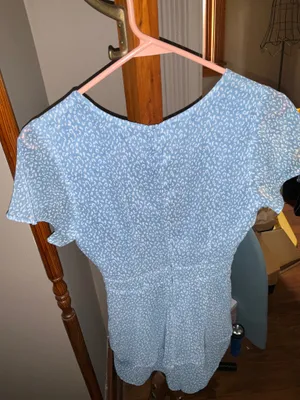 Altar'd State Blue and White Romper Sz. XS thumbnail 3
