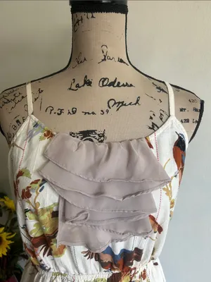 Anthropologie Eloise Bird Print Mini Length Boho Dress Size Small thumbnail 5