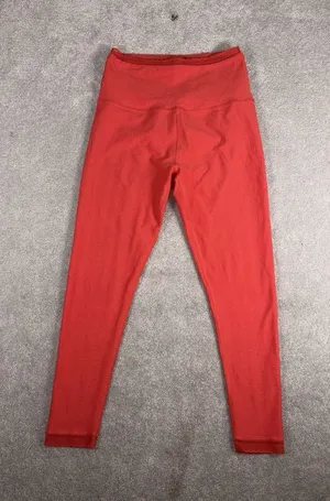 Beyond Yoga Spacedye Allure High Waisted Leggings Red Ash‎ Heather L Lace Trim thumbnail 1