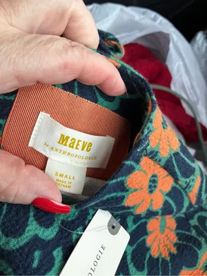 Maeve Teal & Orange Floral Maxi Dress thumbnail 4