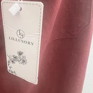 NEW LILLUSORY Linen Wide Leg Pants Sz 8/M Brick Red High Rise Cropped Trousers thumbnail 7