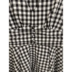 Boston Proper Blouse Gingham Cottagecore High Low Babydoll Ruffle Top Size 6 thumbnail 4