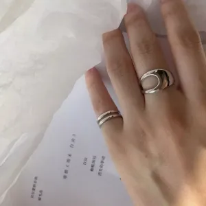 Boutique NEW Polished 18k‎ White Gold Geometric Ring thumbnail 11