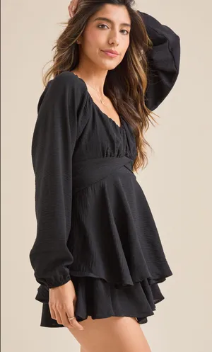 black altard state romper thumbnail 4