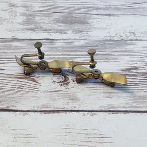 Vintage Screw On Earrings - Large Bow Design - Tarnished thumbnail 4