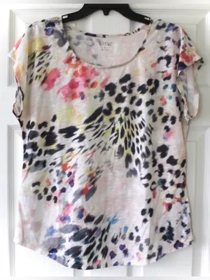 Apt. 9 | Multi Color Abstract Blouse thumbnail 1