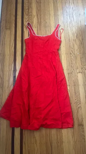 caroline constas dress Red Size 4 thumbnail 4
