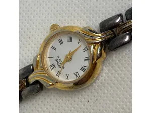 Vintage Anne Klein ll women watch 19mm two tone Roman indices 6” running thumbnail 3