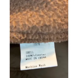 Fashion Tan Brown Sherpa Fleece Jacket Snap Button Front Size M 7078 thumbnail 8