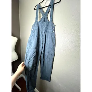 Free People We The Free Felix Tapered Overalls Blue Size XS NWOT $148 retail thumbnail 10