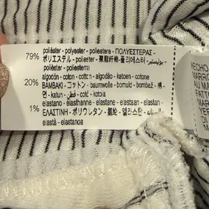 NWT Zara Boxy Oversized Striped Soft Quilted Long Sleeve Sweater M White Black thumbnail 10